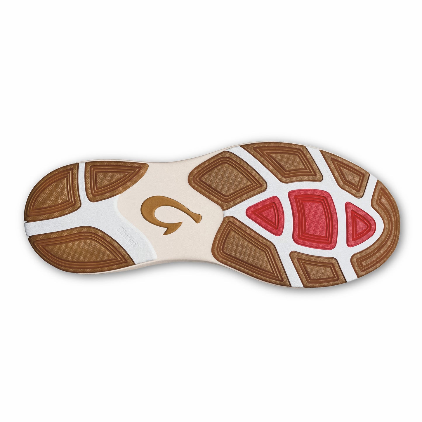 Olukai Mio Lī Athletic Shoes - Bright White / Red Lava