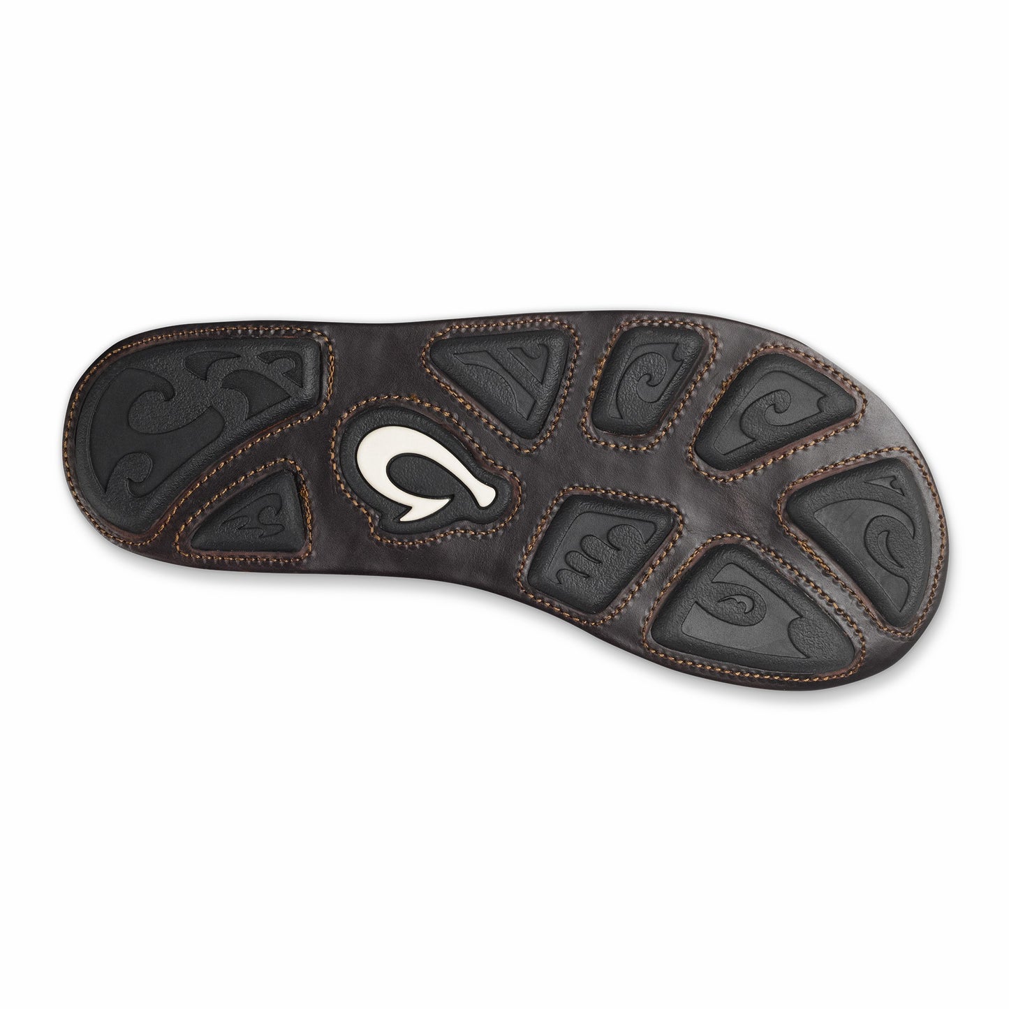 Olukai Mea Ola Leather Sandals - Tan / Dark Java