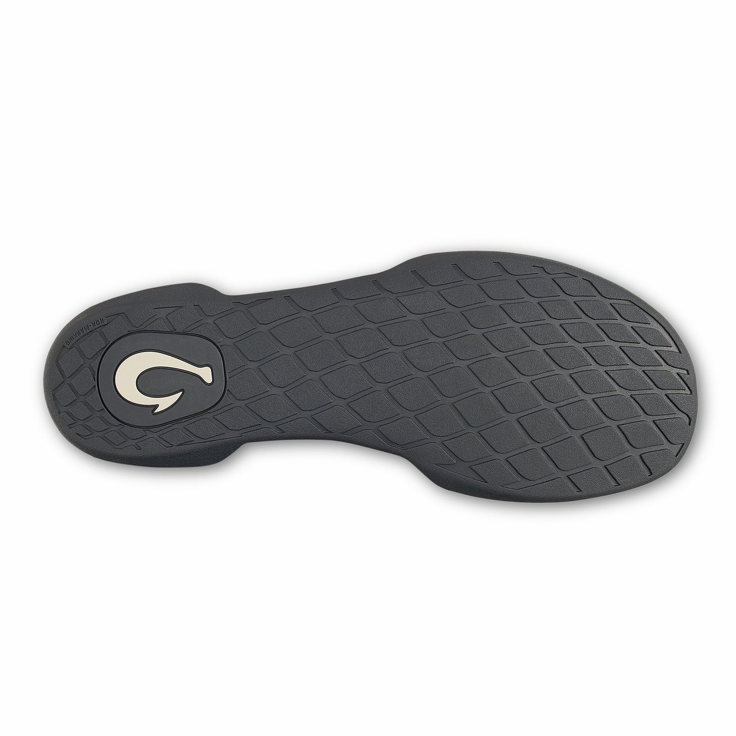 Olukai Hanohano Waxed Canvas Slippers - Dark Shadow