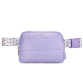 Navy Puffer Belt Bag with Rainbow Stars Strap – Trendy Crossbody Fanny Pack for Girls / Top Trenz For Sale
