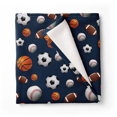 Navy Sports Fuzzy Throw Cozy Soft Blankets For Lounging / Top Trenz Online