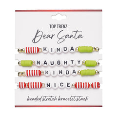 Stretch Beaded Holiday Bracelet Pack / Top Trenz Online