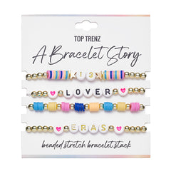 Lover Bracelet Story Set – Pastel 4-Piece Collection / Top Trenz Online