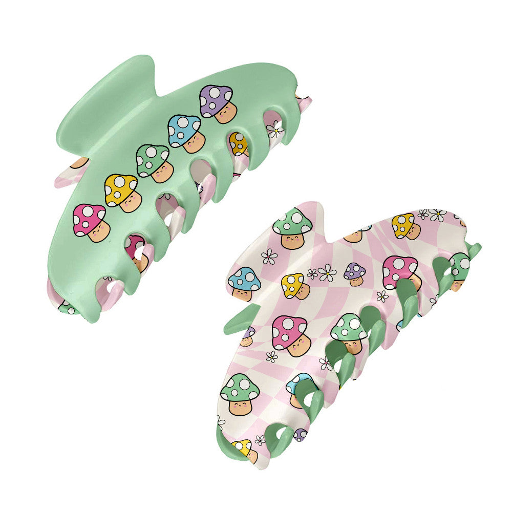 Large Two Sided Character Printed Claw Hair Accessory Clip / Top Trenz Online Shop