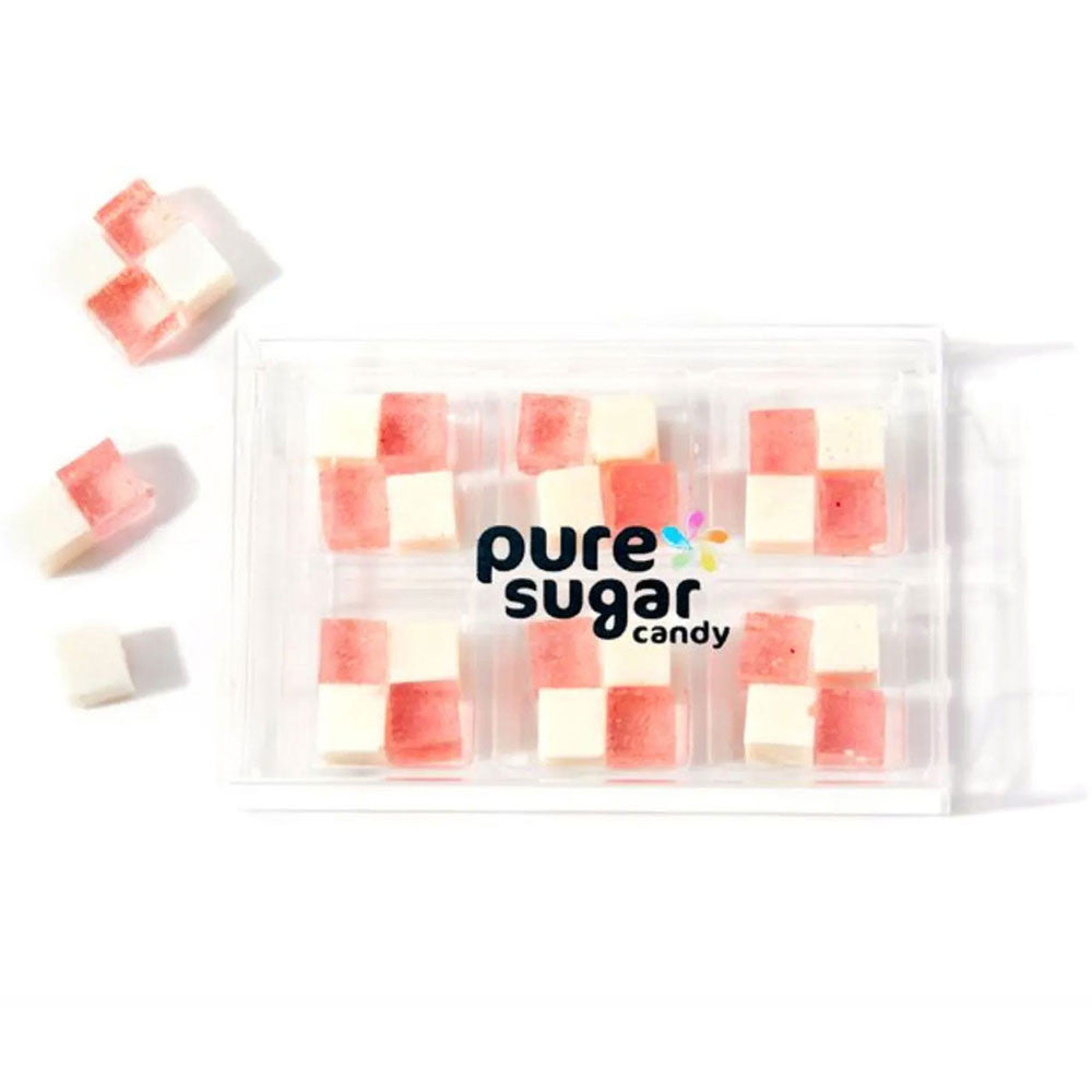 TikTok Viral Pure Sugar Candy Cubes - Strawberry Shortcake Flavor 6-Pack - Sweet Indulgence! / Top Trenz US