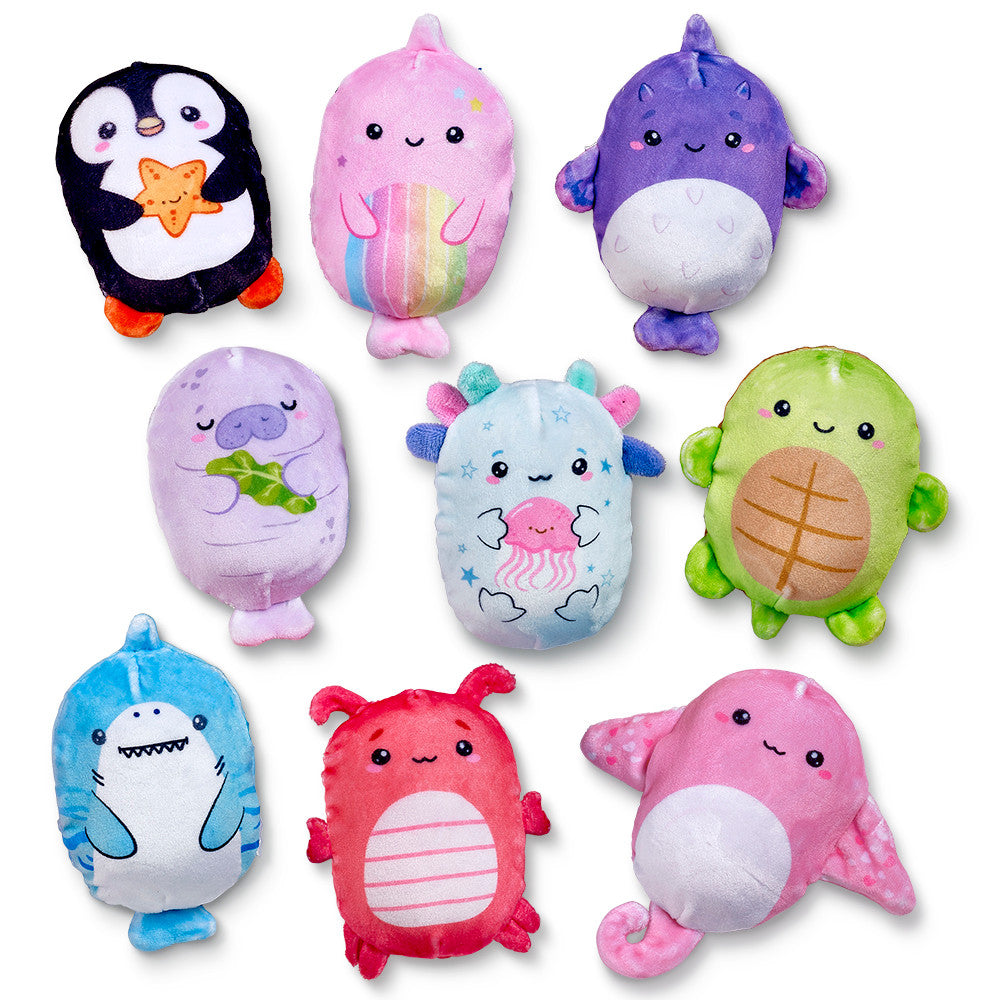 Bubble Stuffed Squishy Friends – Sea Life Edition - Plush Fidget Ball Sensory Toy / Top Trenz Discount