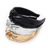 Metallic Leather Knot Headband / Top Trenz For Sale