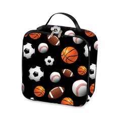 Black Sports Insulated Lunch Box For Camp And School / Top Trenz Online Shop