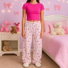 Gummy bear Fuzzy Lounge Pants – Soft Cozy Pajama Bottoms / Top Trenz US