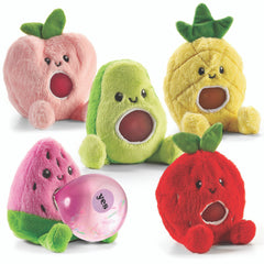 Magic Fortune Friends Fruit Plush Squishy Water Toy / Top Trenz Discount