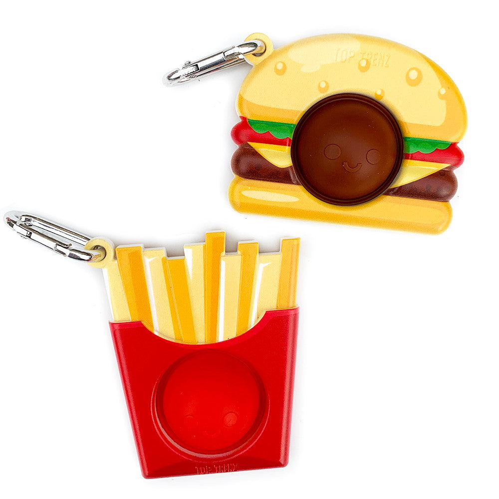 OMG Mega Pop Best Friend Keychains - Burger & Fries / Top Trenz US