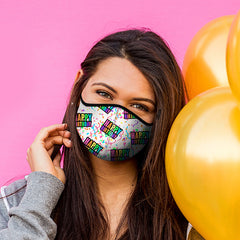 Happy Birthday White Face Mask For Kids And Tweens / Top Trenz Online Shop