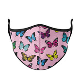 Trendy Pink Butterfly Cloth Face Mask / Top Trenz Online Shop