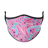 Super Cute Dance Print Face Mask / Top Trenz Outlets