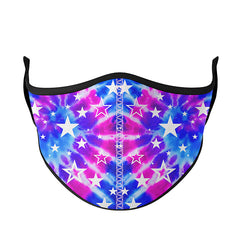 Fun Printed Pattern Tie-Dye Face Mask For Kids And Tweens / Top Trenz For Sale