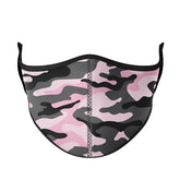 Pink Grey Camo Face Mask / Top Trenz Discount