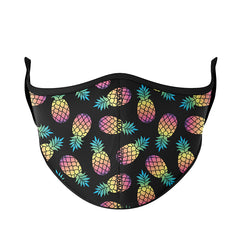 Rainbow Pineapple Face Mask / Top Trenz Outlets