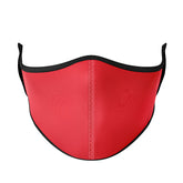 Red Solid Face Mask For All Ages / Top Trenz Outlets