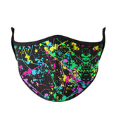 Neon Splatter Paint Face Mask / Top Trenz US