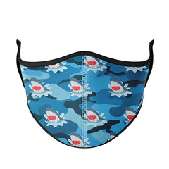Camo Shark Face Mask / Top Trenz Online