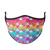 Unicorn Rainbow Face Mask / Top Trenz Discount