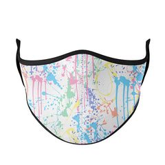 White Pastel Splatter Face Mask / Top Trenz US