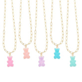 Unique Bear Paperclip Charm Necklaces / Top Trenz Discount