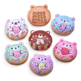 Super Duper Sugar Squishers – Sugar Bear Donuts Plush Fidget Toy - Squishy Stress Relief for Kids / Top Trenz Online
