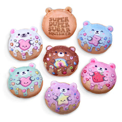 Super Duper Sugar Squishers – Sugar Bear Donuts Plush Fidget Toy - Squishy Stress Relief for Kids / Top Trenz Online