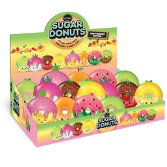 Fruit Plush Sugar Donut Squishy Stress Ball Fidget Toy / Top Trenz Outlets