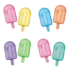 Super Duper Sugar Squisher - Mini Ice Pops 2 Pack - Stress Relief Squishy Toys / Top Trenz US