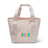 Beige Nylon Weekender Dance Tote Bag / Top Trenz Online
