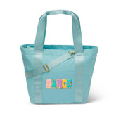 Blue Nylon Weekender Dance Tote Bag / Top Trenz US