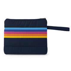 Retro Puffer Wet Bag – Navy Rainbow Swim & Camp Bag / Top Trenz Sale