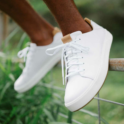 Olukai Lae‘ahi Lī ‘Ili Leather Sneakers - Bright White