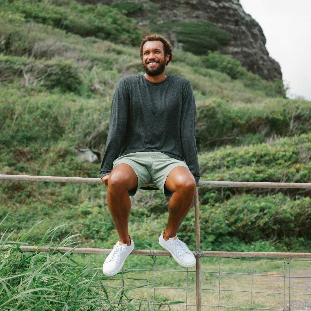 Olukai Lae‘ahi Lī ‘Ili Leather Sneakers - Bright White