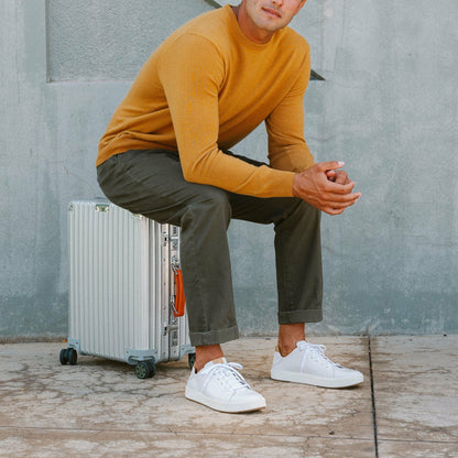 Olukai Lae‘ahi Lī ‘Ili Leather Sneakers - Bright White