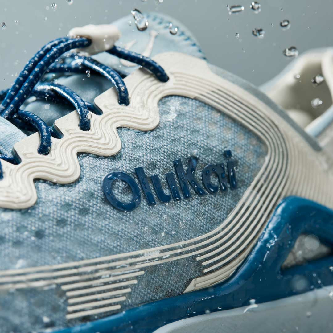 Olukai ‘Ahi Water Boat Shoes - Blue Pearl / White Sand