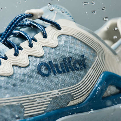 Olukai ‘Ahi Water Boat Shoes - Blue Pearl / White Sand