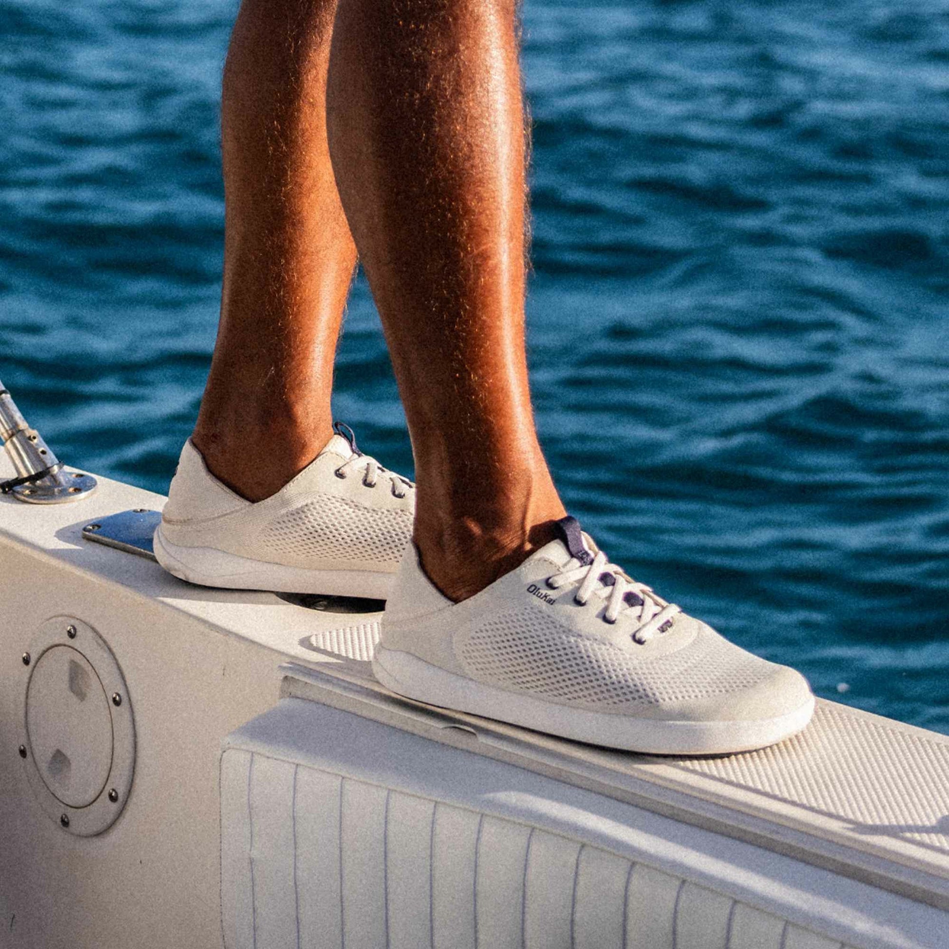 Olukai Moku Pae - White Sand / Trench Blue