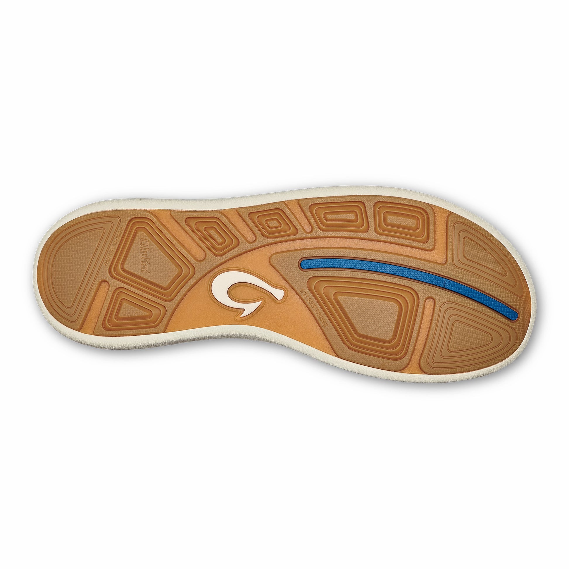 Olukai Moku Pae Boat Shoes - Trench Blue / Off White