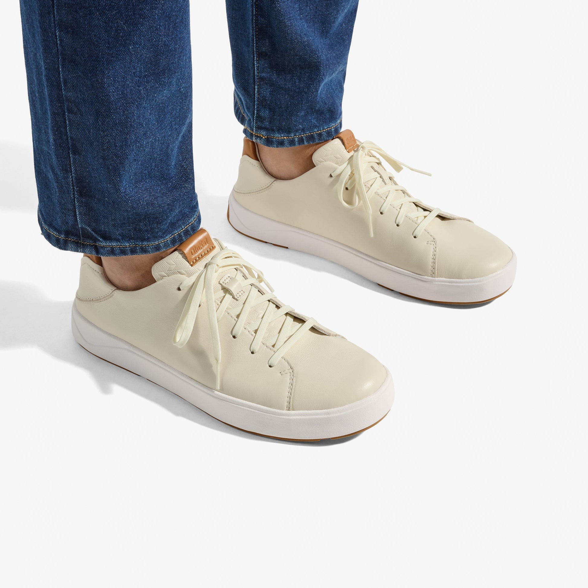 Olukai Lae‘ahi Lī ‘Ili Leather Sneakers - Tapa