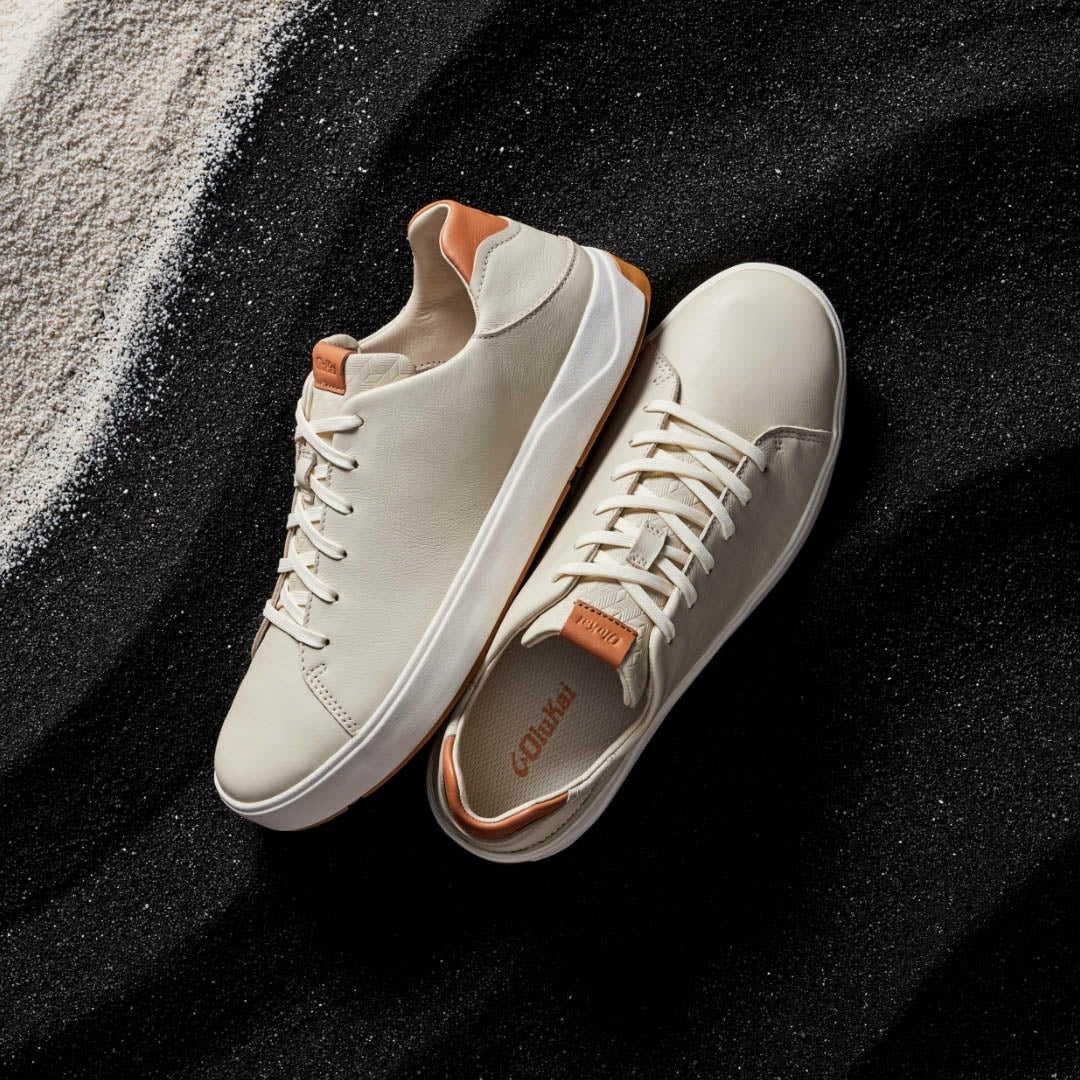 Olukai Lae‘ahi Lī ‘Ili Leather Sneakers - Tapa
