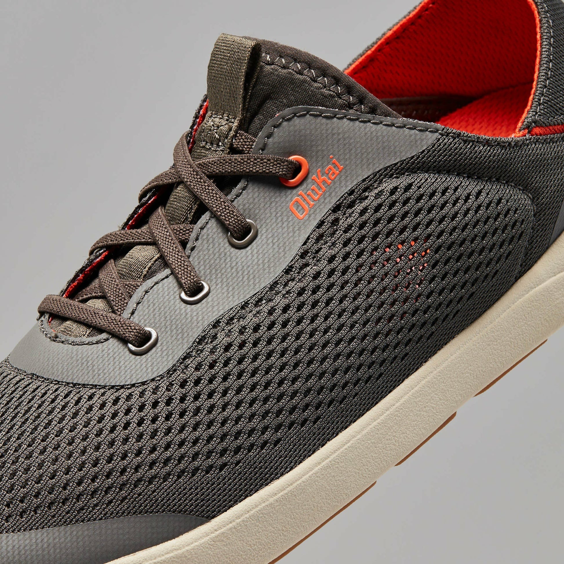 Olukai Moku Pae Boat Shoes - Island Salt / Koi