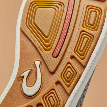 Olukai Moku Pae Boat Shoes - Ash / Trench Blue