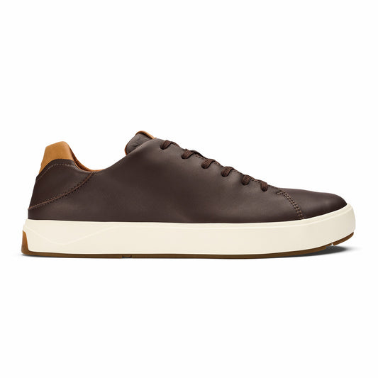 Olukai Lae‘ahi Lī ‘Ili Leather Sneakers - Dark Java
