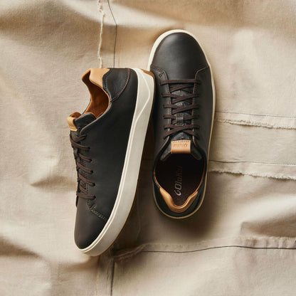 Olukai Lae‘ahi Lī ‘Ili Leather Sneakers - Dark Java