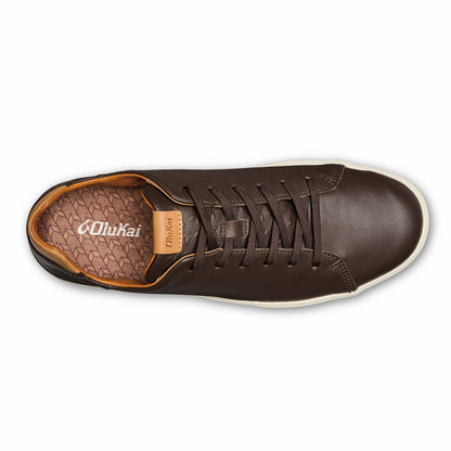 Olukai Lae‘ahi Lī ‘Ili Leather Sneakers - Dark Java