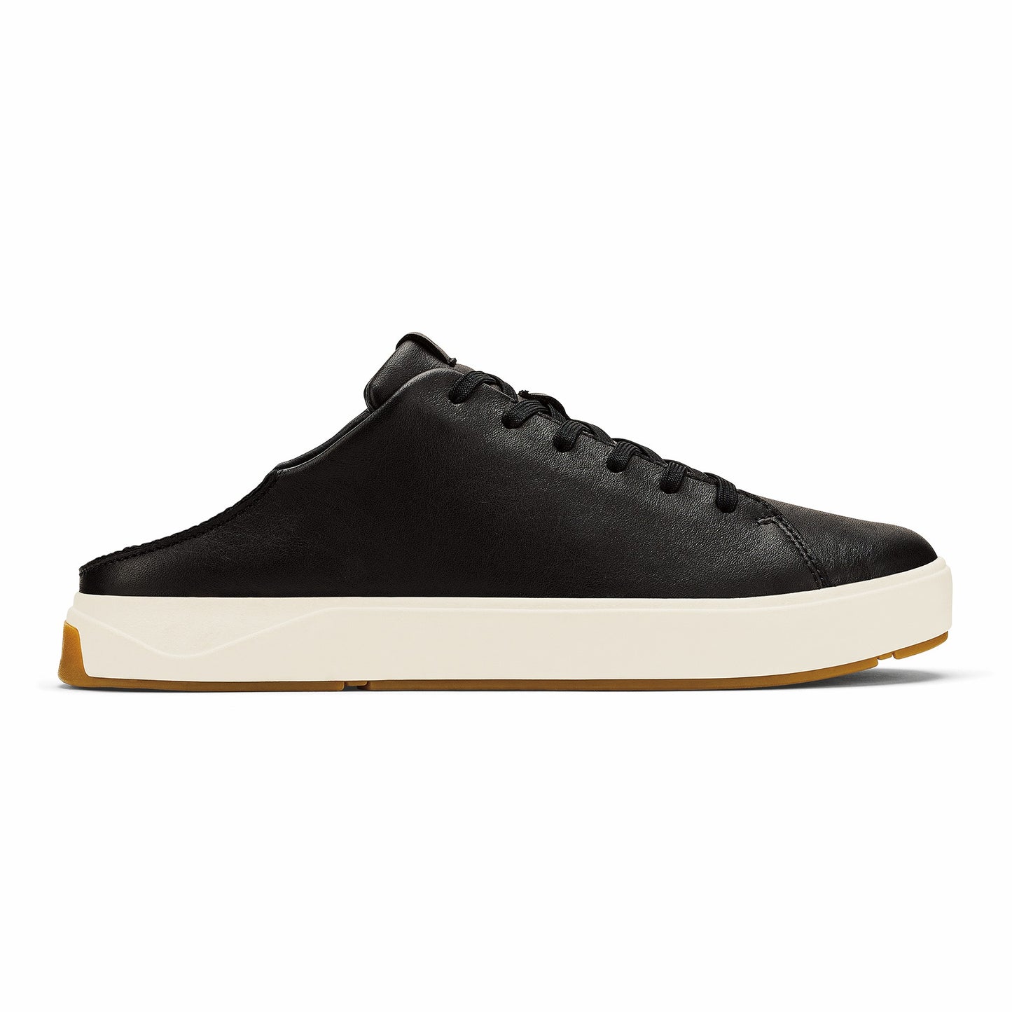 Olukai Lae‘ahi Lī ‘Ili Leather Sneakers - Onyx
