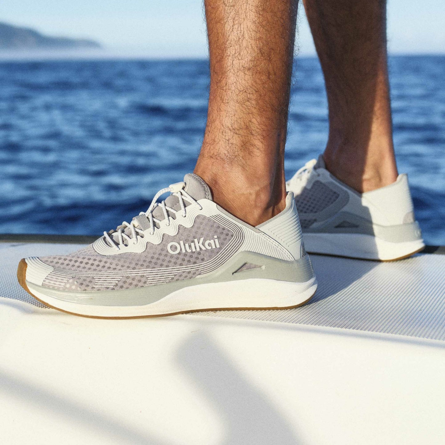 Olukai ‘Ahi Water Boat Shoes - Ash / Sterling